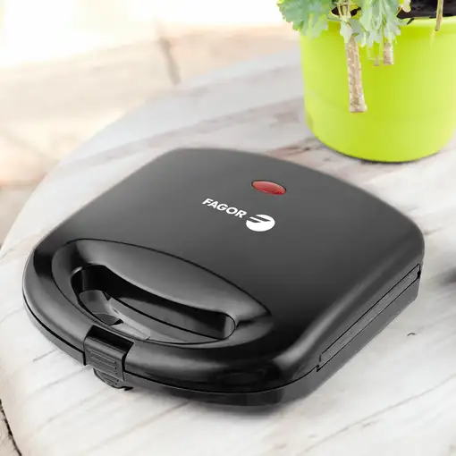 Sandwichera grill 750W, placa parrilla antiadherente, FastCrisp FGE08010 FAGOR
