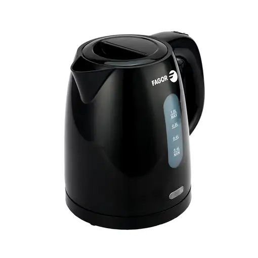 Hervidor Eléctrico 2200W, 1L, Apagado Automático, Teya Noir FGE10001 FAGOR