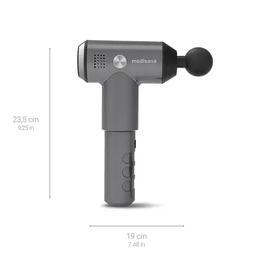 Medisana MG 500 masajeador Universal Negro, Gris