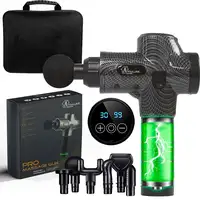 Extralink Pistola de masaje Massage Gun Pro 3800 RPM, 6 puntas intercambiables