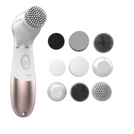 Cecotec 03371 cepillo de limpieza facial Cepillo giratorio Marrón, Blanco