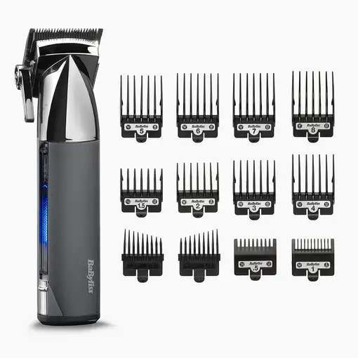 BaByliss Super-X Metal E996E cortadora de pelo y maquinilla Antracita, Acero inoxi