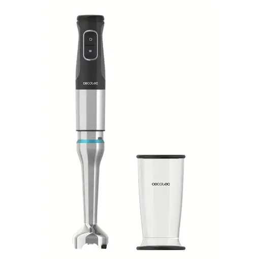 Cecotec 03967 licuadora Batidora de inmersión 1200 W Negro, Acero inoxidable