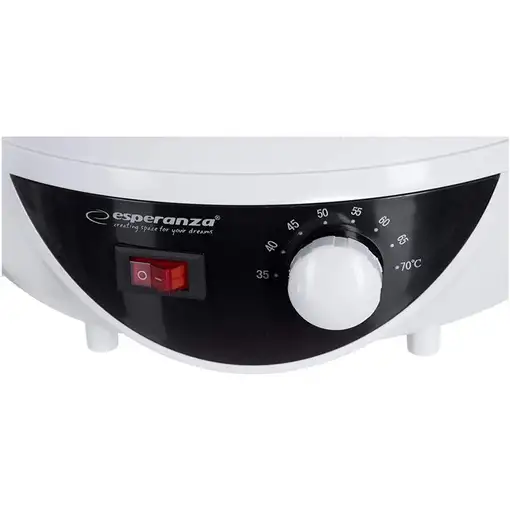 Esperanza EKD002 deshidratador de alimentos Negro, Transparente, Blanco 250 W