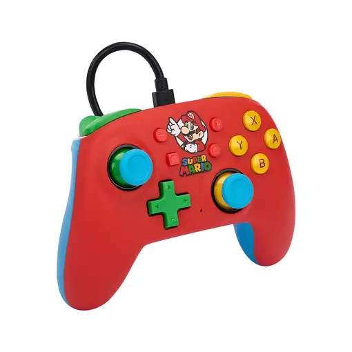 PowerA NSGP0123-01 mando y volante Multicolor USB Gamepad Analógico Nintendo Switc