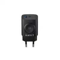Havit 6939119081065 cargador de dispositivo móvil Negro Cargador inalámbrico Carga
