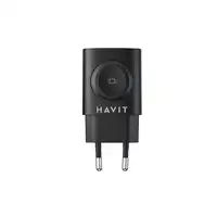Havit 6939119081065 cargador de dispositivo móvil Negro Cargador inalámbrico Carga
