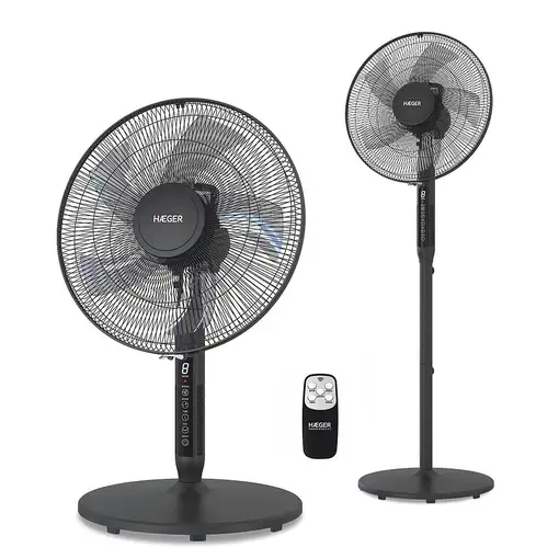 Ventiladores pie/suelo Ventiladores sobremesa Negro HAEGER