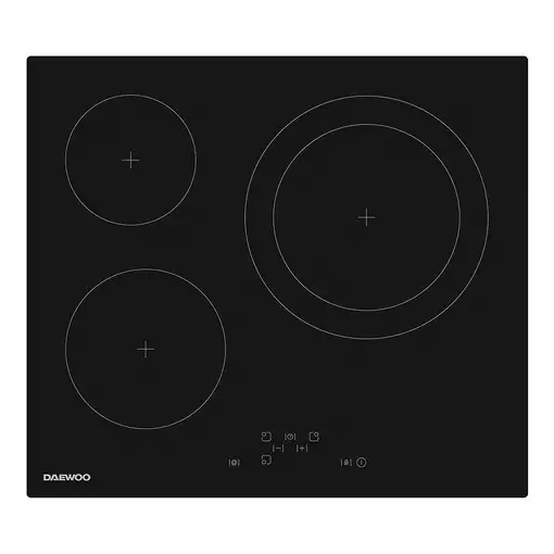 Daewoo BH6VTF26BNL-ES hobs Negro Integrado 60 cm Cerámico 3 zona(s) Daewoo BH6VTF26BNL-ES hobs Negro Integrado 60 cm Cerámico 3 zona(s)