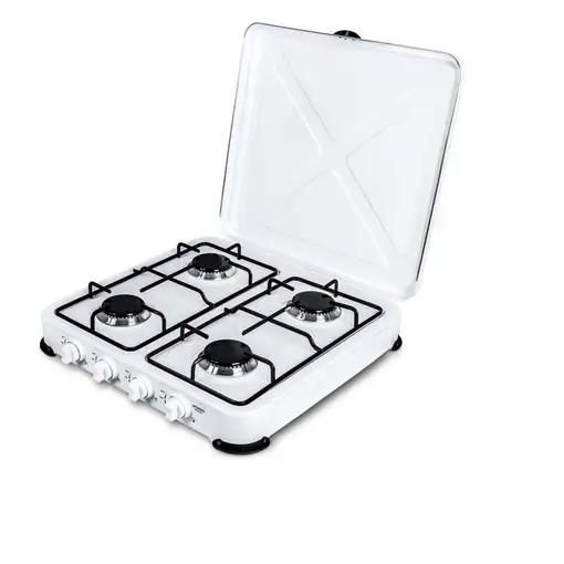Promis KG400C hobs Negro, Blanco Encimera Encimera de gas 4 zona(s)