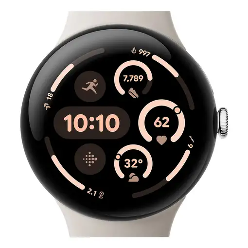 Google Pixel Watch 3 AMOLED 45 mm Digital Pantalla táctil Plata Wifi GPS (satélite