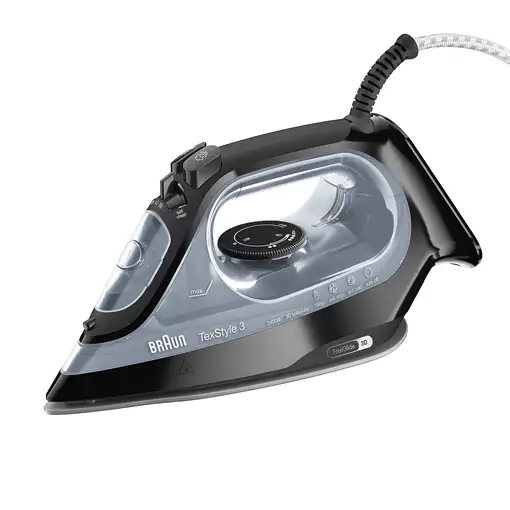 Plancha a vapor suela de cerámica 2400 W Negro 0127405005 BRAUN