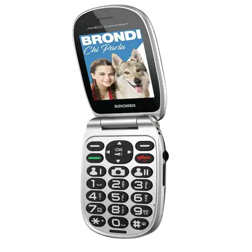 Brondi Amico Comfort 7,11 cm (2.8\) Negro Teléfono básico