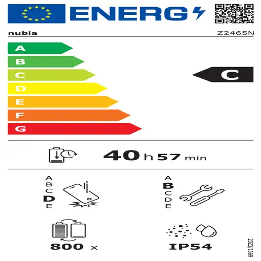 Smartphone Nubia Neo 3 GT 5G(6.8'')  6000 mAh 256GB/12GB RAM gris NUBIA