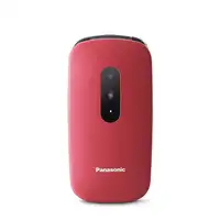 Panasonic KX-TU446 6,1 cm (2.4") 110 g Rojo Teléfono para personas mayores