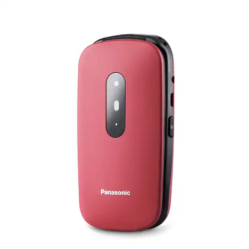 Panasonic KX-TU446 6,1 cm (2.4") 110 g Rojo Teléfono para personas mayores