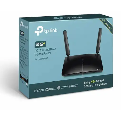 TP-Link Archer MR600 router inalámbrico Doble banda (2,4 GHz / 5 GHz) 4G Negro