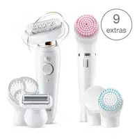 Braun Silk-épil 9 Flex 9100 BS 40 pinzas Oro, Blanco