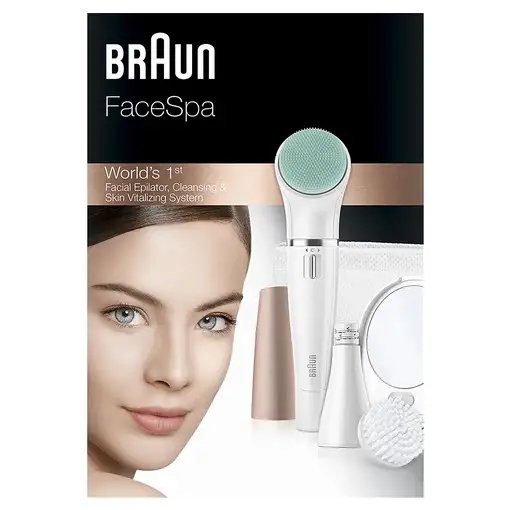 Braun FaceSpa 851V Oro, Blanco