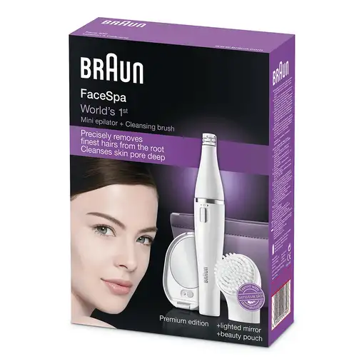 Braun SE830 Face 10 pinzas Blanco