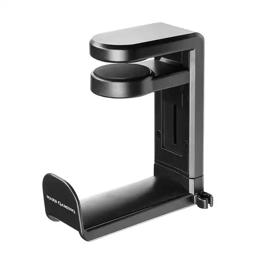 Mars Gaming Soporte Auriculares Tipo Pinza, Ajustable, Rotación 360 grados, MHH, C