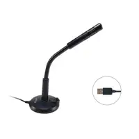 Equip 245340 Negro Micrófono de superficie para mesa