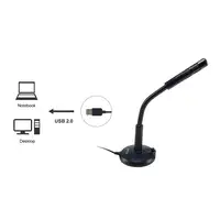 Equip 245340 Negro Micrófono de superficie para mesa