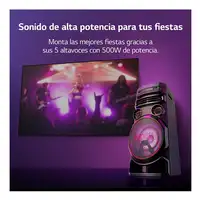 LG RNC7 Altavoz para fiestas Negro 500 W