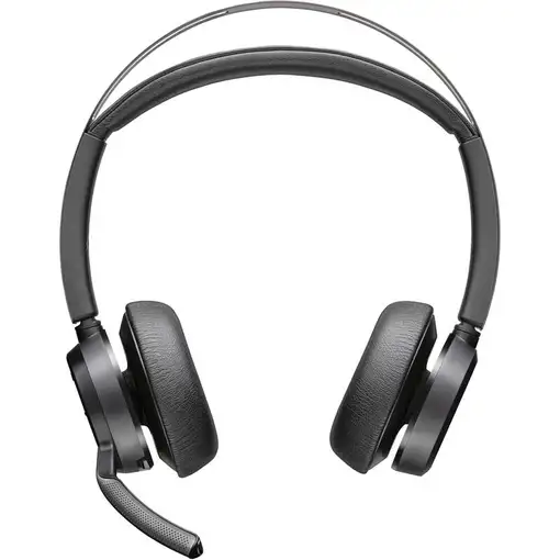 Poly Auriculares Voyager Focus 2 USB-C-C + adaptador USB-C/A + base de carga