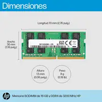 HP Memoria SODIMM DDR4 3200 de 16 GB