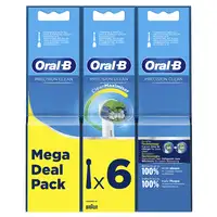 Oral-B Precision Clean 80339528 cepillo de cabello 6 pieza(s) Blanco
