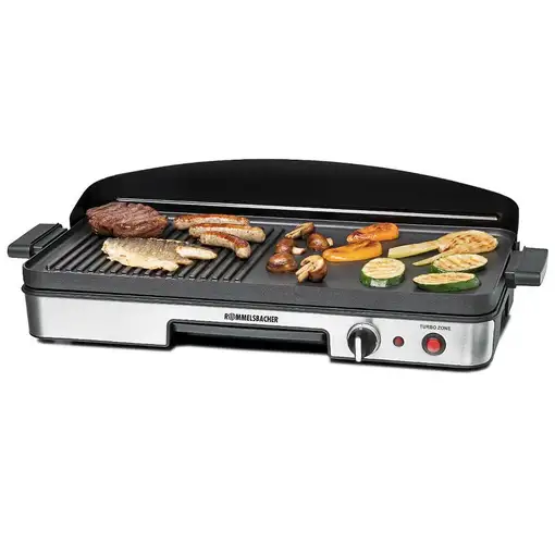 Rommelsbacher BBQ 2003 Independiente 1900 W Negro, Plata