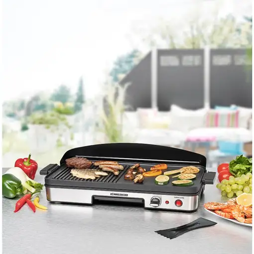 Rommelsbacher BBQ 2003 Independiente 1900 W Negro, Plata