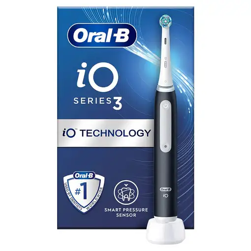 Oral-B iO 3 Matte Adulto Cepillo dental vibratorio Negro, Blanco