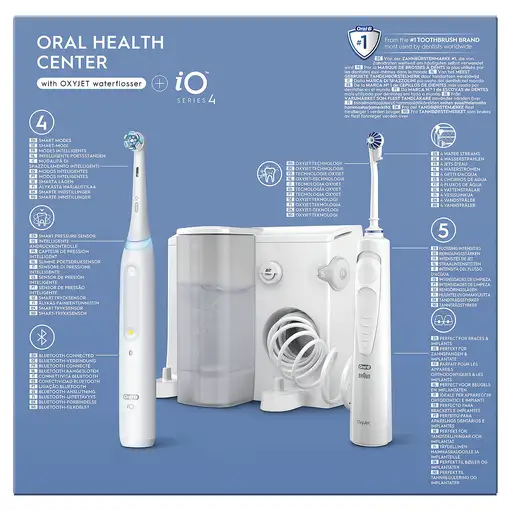 Oral-B iO4 & OxyJet Adulto Cepillo dental oscilante Blanco