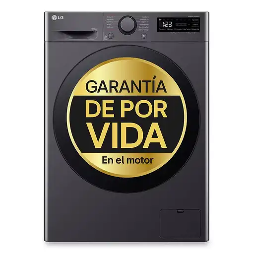 Lavadora-secadoras 6 / 9 kg 1360 rpm Negro F4DR6009AGM.AMBQPES LG