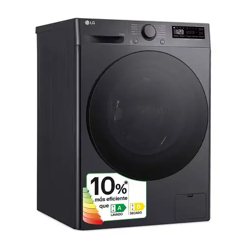 Lavadora-secadoras 6 / 9 kg 1360 rpm Negro F4DR6009AGM.AMBQPES LG