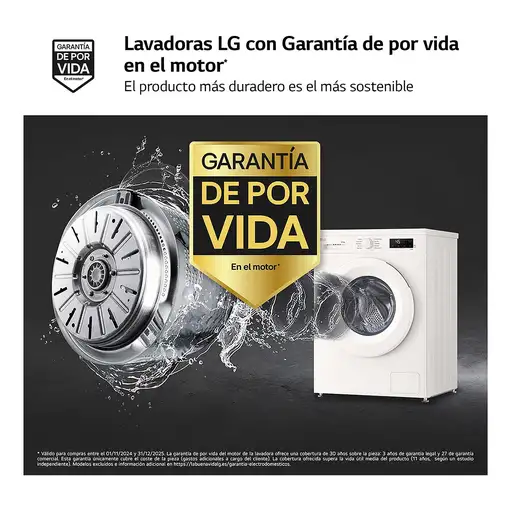 Lavadora-secadoras 5 / 8 kg 1400 rpm Blanco W4X1085NWH LG