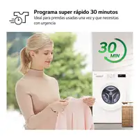 Lavadora-secadoras 5 / 8 kg 1400 rpm Blanco W4X1085NWH LG