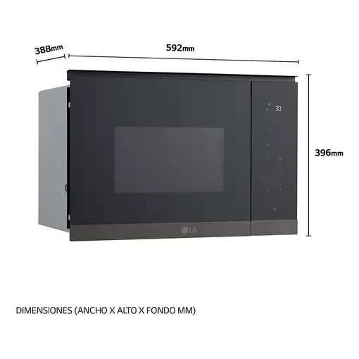 Microondas  Acero inoxidable con grill Integrado 2 negro MG7Z2593B TEKA