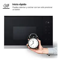 Microondas  Acero inoxidable con grill Integrado 2 negro MG7Z2593D TEKA