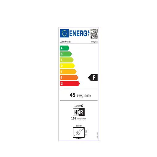 LG 49WQ95X-W pantalla para PC 124,5 cm (49") 5120 x 1440 Pixeles Dual QHD Blanco