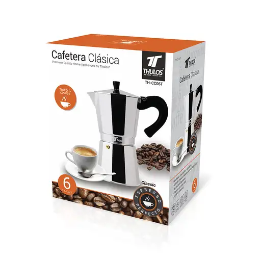THULOS TH-CC09T Cafetera italiana Plata