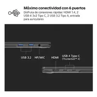 LG Gram 14ZD90RU-G.AX55B ordenador portatil Intel® Core™ i5 i5-1334U Portátil 35,6