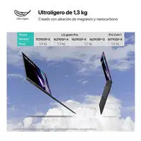 LG Gram Pro 16Z90SP Intel Core Ultra 7 155H Portátil 40,6 cm (16") WQXGA+ 32 GB LP