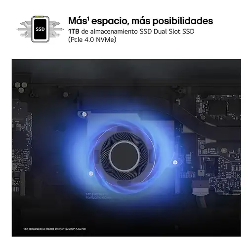 LG Gram Pro 16Z90SP Intel Core Ultra 7 155H Portátil 40,6 cm (16") WQXGA+ 32 GB LP