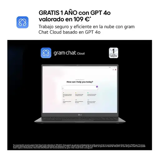 LG Gram 14ZD90T Intel Core Ultra 7 255H Portátil 35,6 cm (14") WUXGA 16 GB LPDDR5x