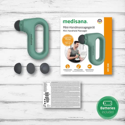 Medisana HM 330 masajeador Universal Negro, Verde