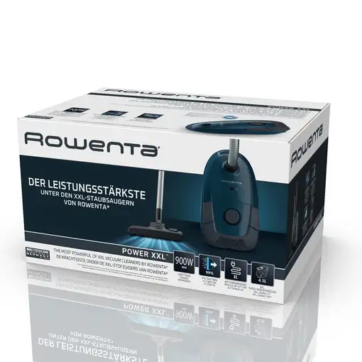 Rowenta Power XXL RO3126 4,5 L Aspiradora cilíndrica Secar 900 W Bolsa para el pol