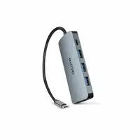 DICOTA D32062 hub de interfaz USB Tipo C Plata